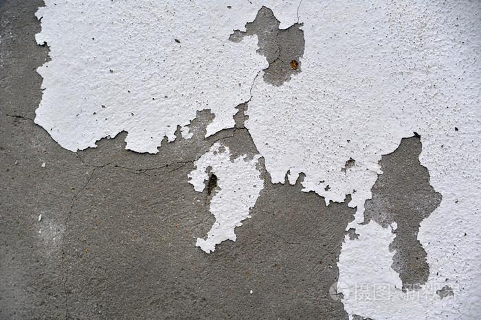混凝土开裂的墙作为一个垃圾背景照片-正版商用图片1noyta-摄图新视界