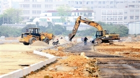石狮红塔湾旅游公路一标段即将开铺沥青